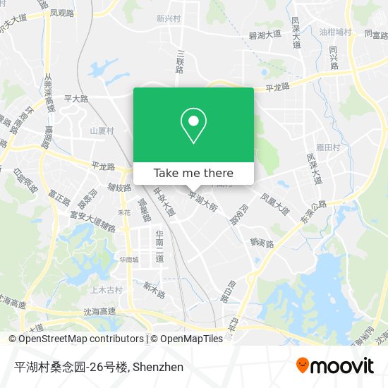平湖村桑念园-26号楼 map