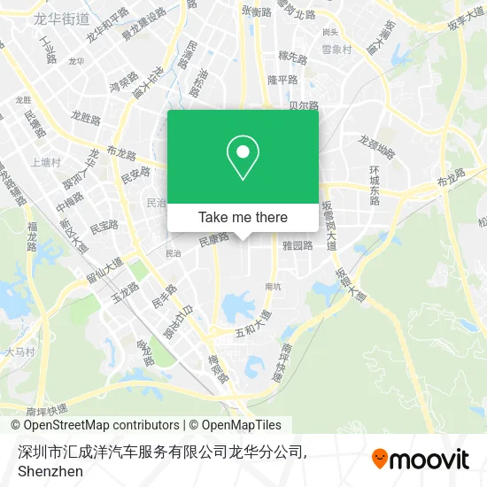 深圳市汇成洋汽车服务有限公司龙华分公司 map