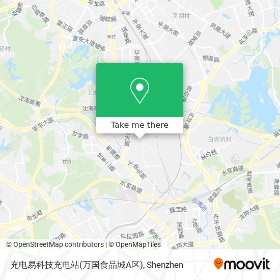 充电易科技充电站(万国食品城A区) map