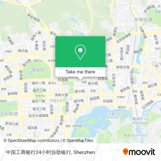中国工商银行24小时自助银行 map