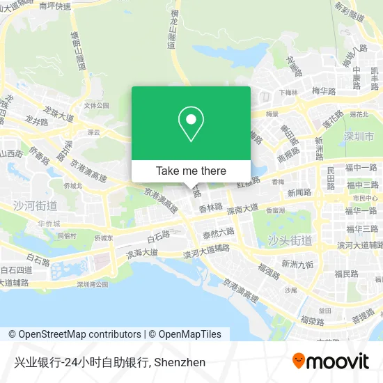 兴业银行-24小时自助银行 map