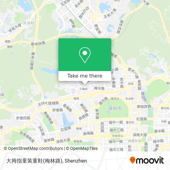 大拇指童装童鞋(梅林路) map