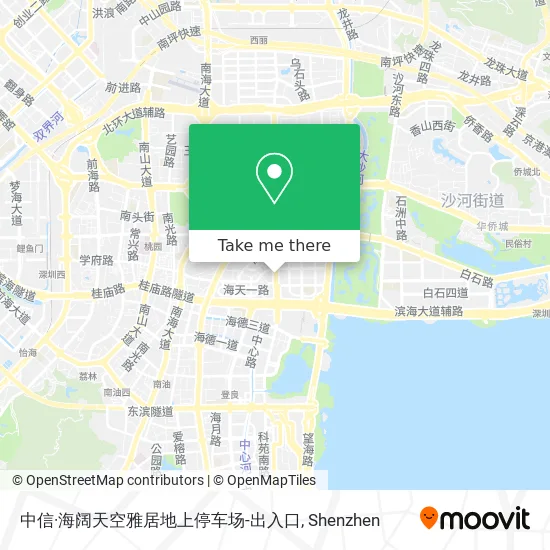 中信·海阔天空雅居地上停车场-出入口 map