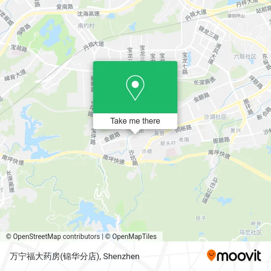 万宁福大药房(锦华分店) map