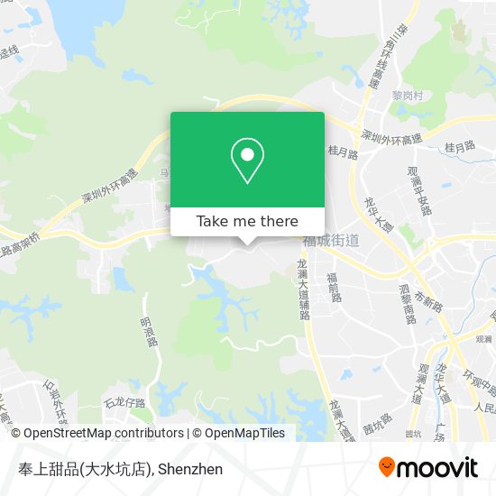 奉上甜品(大水坑店) map