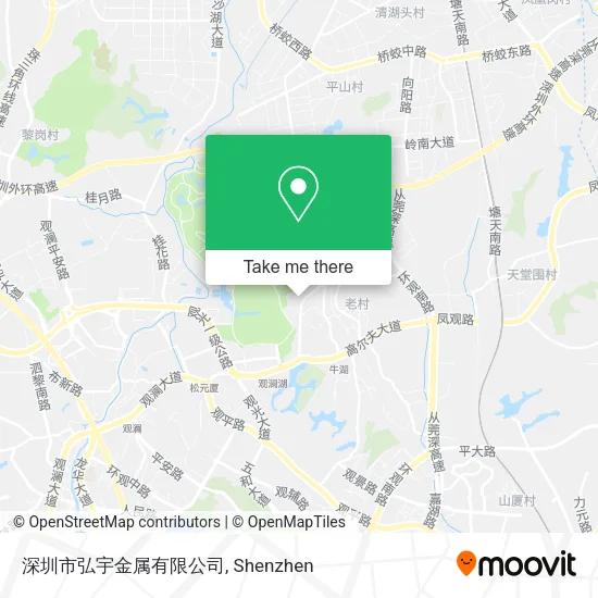 深圳市弘宇金属有限公司 map