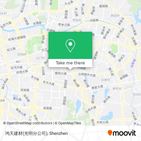 鸿天建材(光明分公司) map