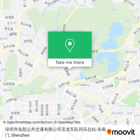 深圳市东部公共交通有限公司宝龙车队同乐总站-东南门 map