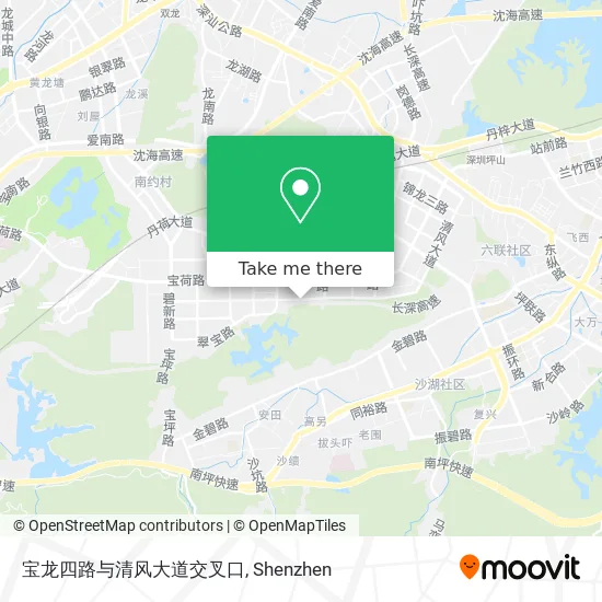宝龙四路与清风大道交叉口 map