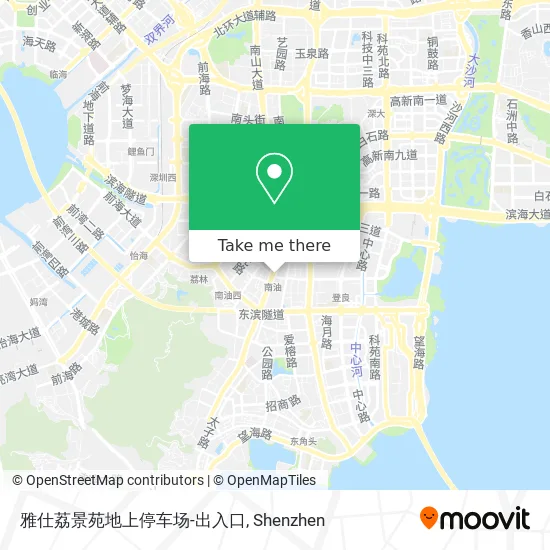 雅仕荔景苑地上停车场-出入口 map