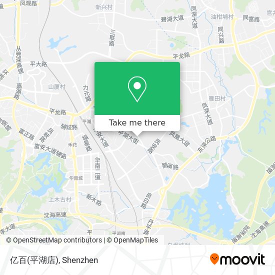 亿百(平湖店) map