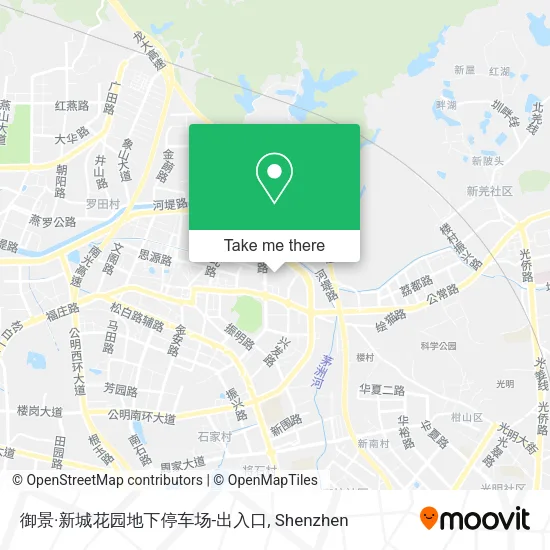 御景·新城花园地下停车场-出入口 map