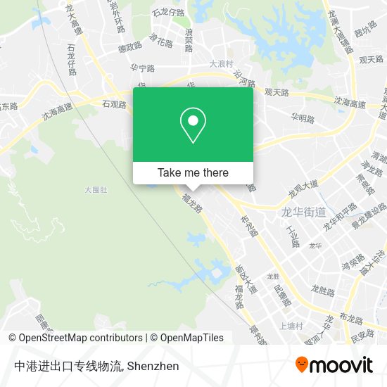 中港进出口专线物流 map