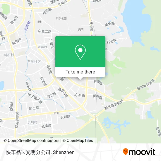 快车品味光明分公司 map