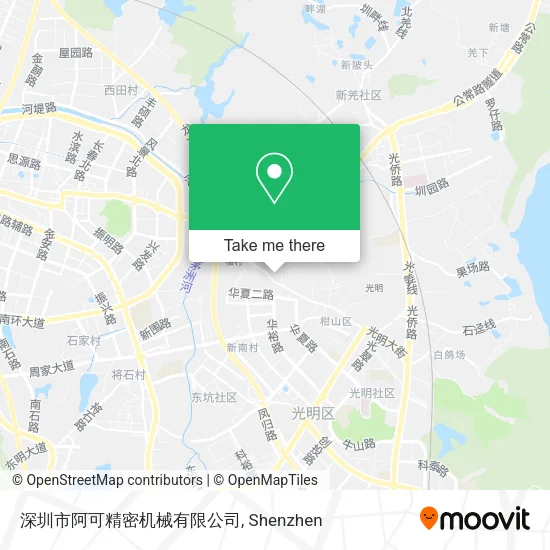 深圳市阿可精密机械有限公司 map