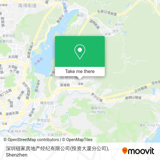 深圳链家房地产经纪有限公司(投资大厦分公司) map