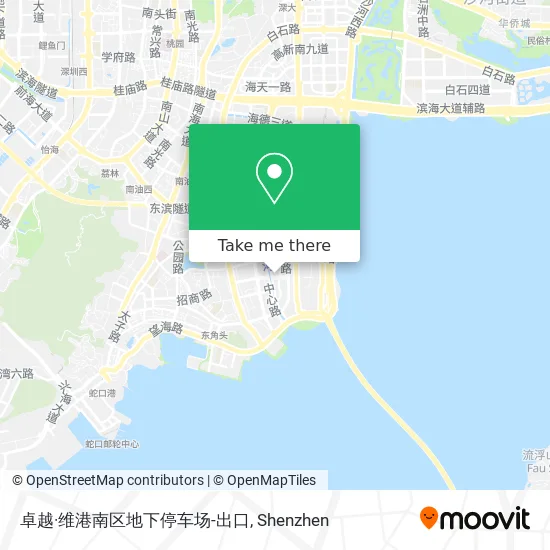 卓越·维港南区地下停车场-出口 map