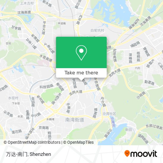 万达-南门 map