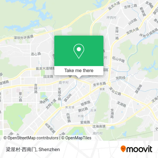 梁屋村-西南门 map