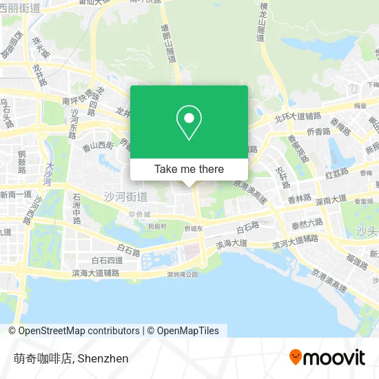 萌奇咖啡店 map