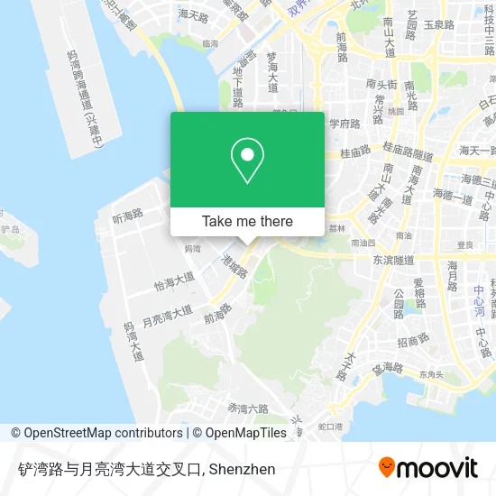 铲湾路与月亮湾大道交叉口 map