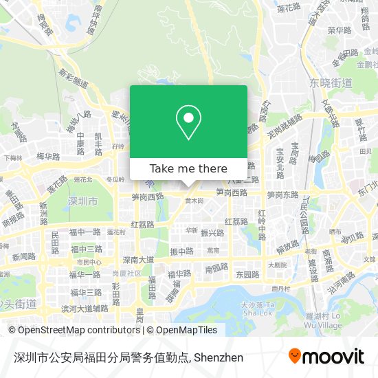 深圳市公安局福田分局警务值勤点 map