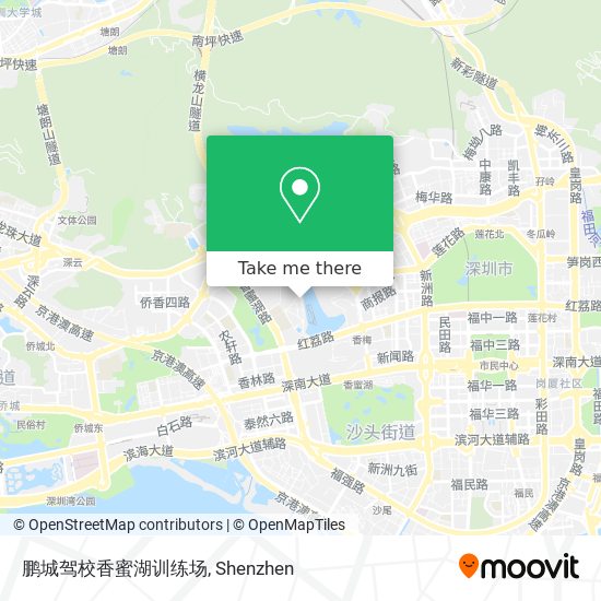 鹏城驾校香蜜湖训练场 map
