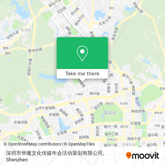 深圳市华璨文化传媒年会活动策划有限公司 map