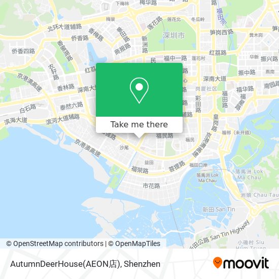 AutumnDeerHouse(AEON店) map