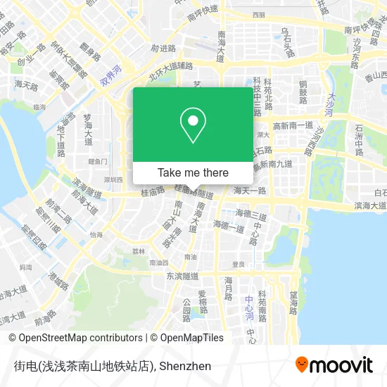 街电(浅浅茶南山地铁站店) map