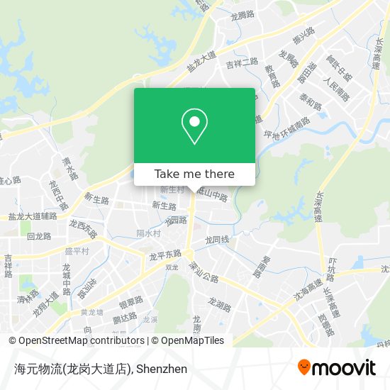 海元物流(龙岗大道店) map