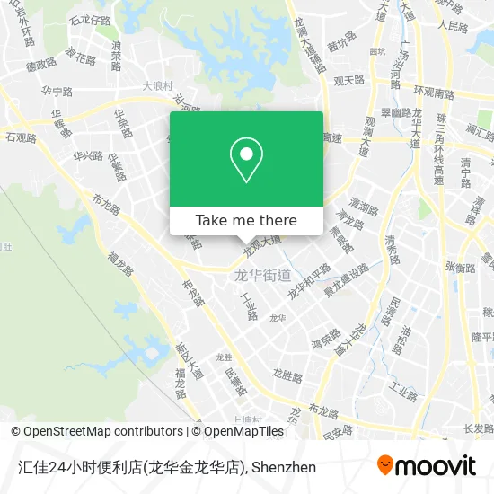 汇佳24小时便利店(龙华金龙华店) map