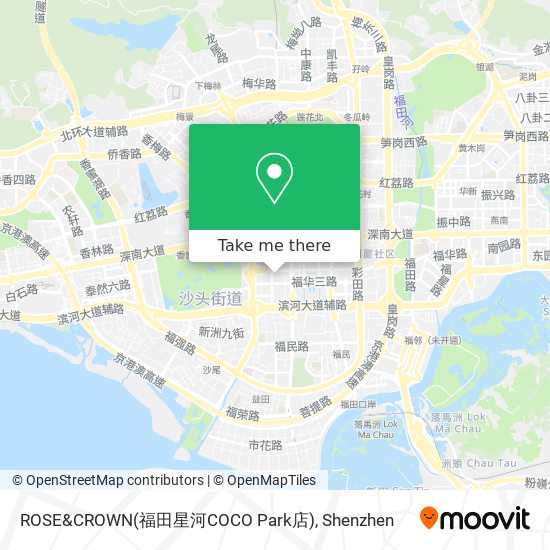 ROSE&CROWN(福田星河COCO Park店) map