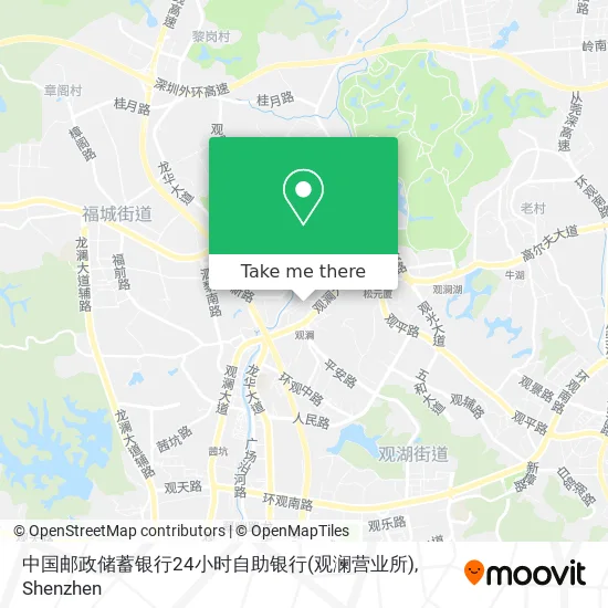 中国邮政储蓄银行24小时自助银行(观澜营业所) map