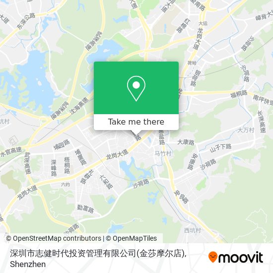 深圳市志健时代投资管理有限公司(金莎摩尔店) map