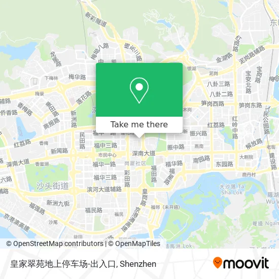 皇家翠苑地上停车场-出入口 map