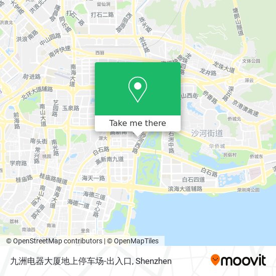 九洲电器大厦地上停车场-出入口 map