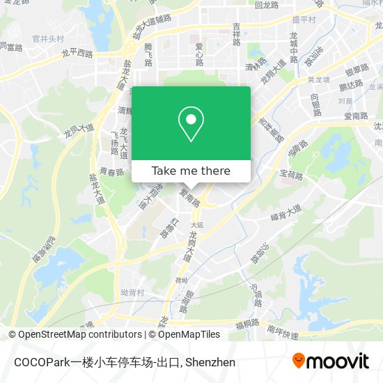 COCOPark一楼小车停车场-出口 map