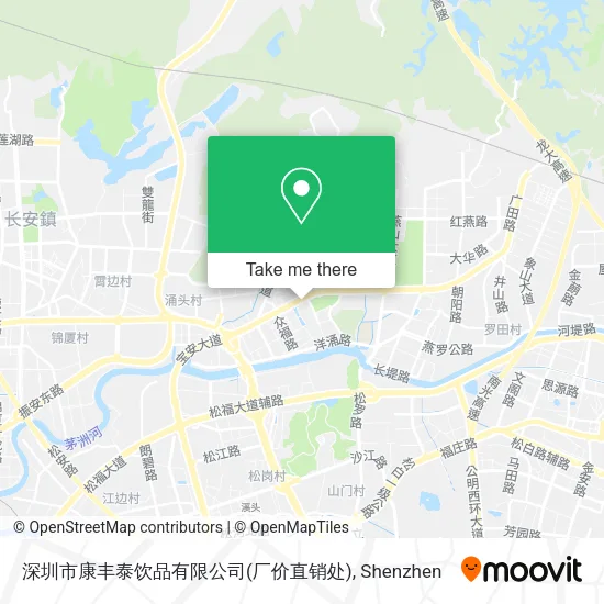 深圳市康丰泰饮品有限公司(厂价直销处) map