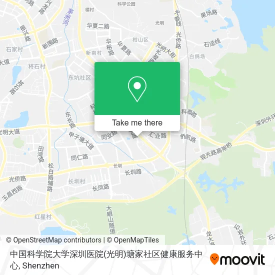 中国科学院大学深圳医院(光明)塘家社区健康服务中心 map