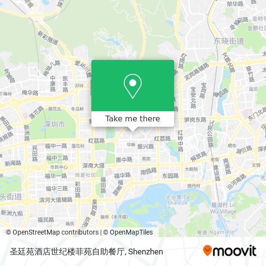 圣廷苑酒店世纪楼菲苑自助餐厅 map