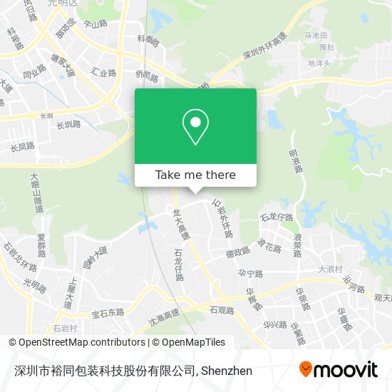 深圳市裕同包装科技股份有限公司 map