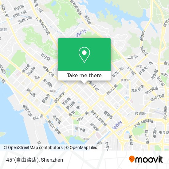 45°(自由路店) map