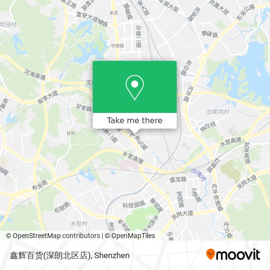 鑫辉百货(深朗北区店) map