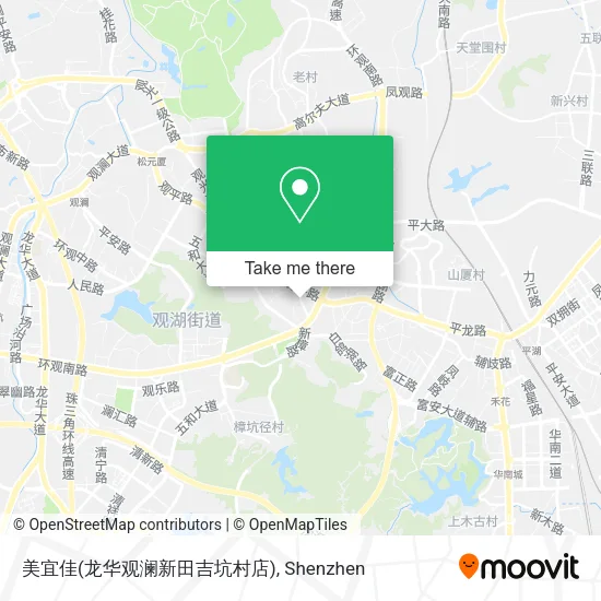 美宜佳(龙华观澜新田吉坑村店) map