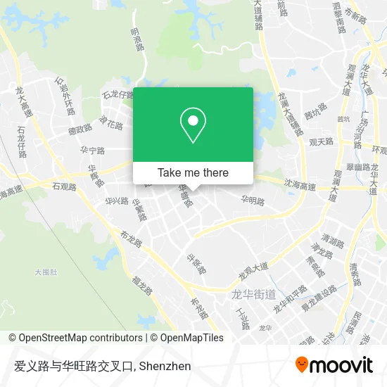 爱义路与华旺路交叉口 map