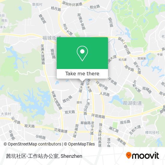 茜坑社区-工作站办公室 map