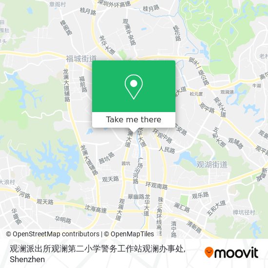 观澜派出所观澜第二小学警务工作站观澜办事处 map