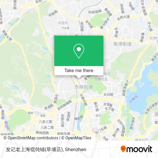 发记老上海馄饨铺(草埔店) map