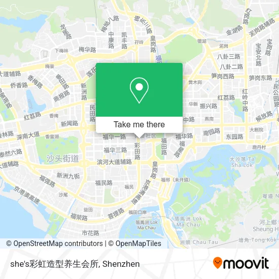 she's彩虹造型养生会所 map